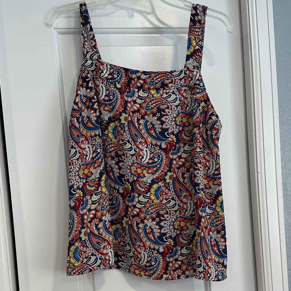 Floral paisley top from Loft, size Med.